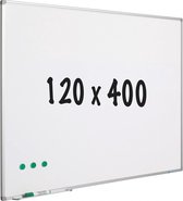 Whiteboard geëmailleerd staal - Wit - Magnetisch - 120x400cm