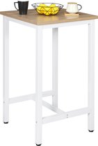 Bartafel - Hoge Tafel - Voor Keuken & Bar - Bartafels - Tafels - MDF Tafelblad & Metalen Frame- Wit