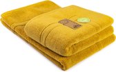ARTG® Towelzz - Badmat - 100% Katoen - Zware kwaliteit - 50 x 80 cm -  Donkergeel - Mustard