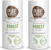 Pure Beginnings - Roll on deodorant - Forest - Revitalising Fresh Mint - 75ml - 2 Pak