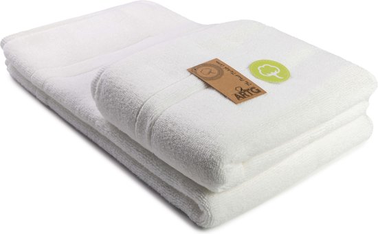 ARTG® Towelzz - Badmat - 100% Katoen - Zware kwaliteit - 50 x 80 cm -  Wit - White -