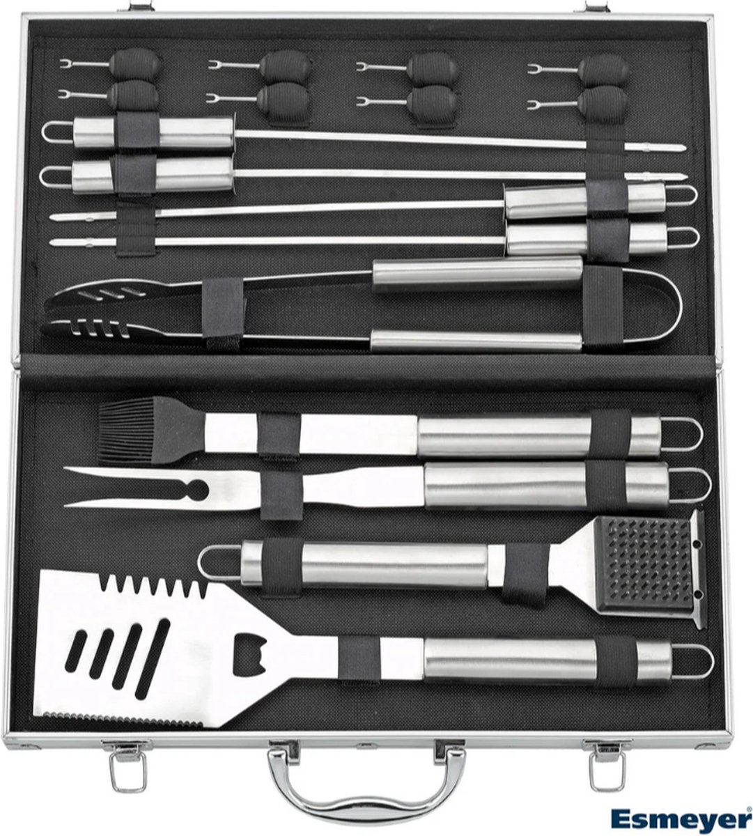 Mallette Ustensiles Barbecue BBQ Master Tools 18 pièces - Cdiscount Jardin