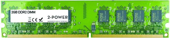 2-Power 2GB DDR2 800MHz DIMM 2GB DDR2 800MHz geheugenmodule