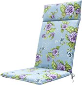 Madison - Coussin Chaise De Jardin Dossier Haut 120x50 - Multicolore - Blossom Lilas