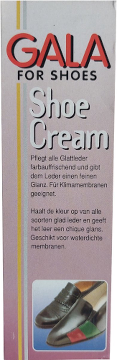 Gala Shoe Cream Tube - Wit Dekkend - 75 ml (Schoenpoets - Schoensmeer)
