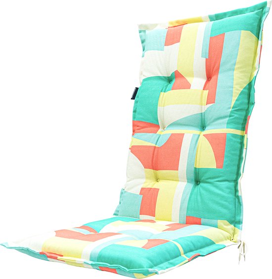 Madison - Coussin Chaise De Jardin Dossier Haut 123x50 - Multicolore -  Patch Pastel | bol