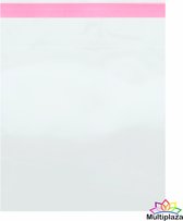 Cellofaan zakjes 10x12 cm met plakstrip "MULTIPLAZA" 25 stuks - 40 micron - verpakkingsmateriaal - verkoopverpakking - hobby - folie - tractatie - cadeauverpakking - voedsel - transparant - sieraden - verjaardag