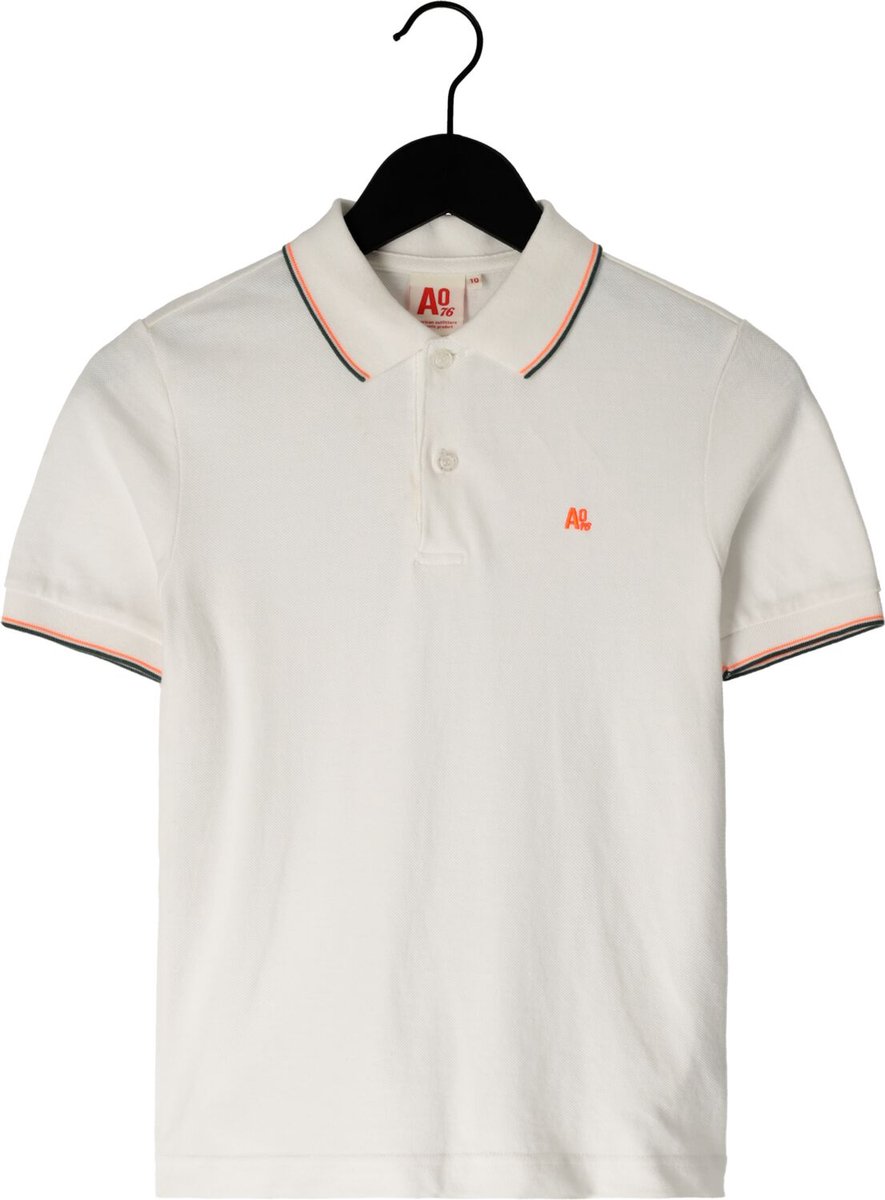 Ao76 Carter Polo Polo's & T-shirts Jongens - Polo shirt - Wit - Maat 152