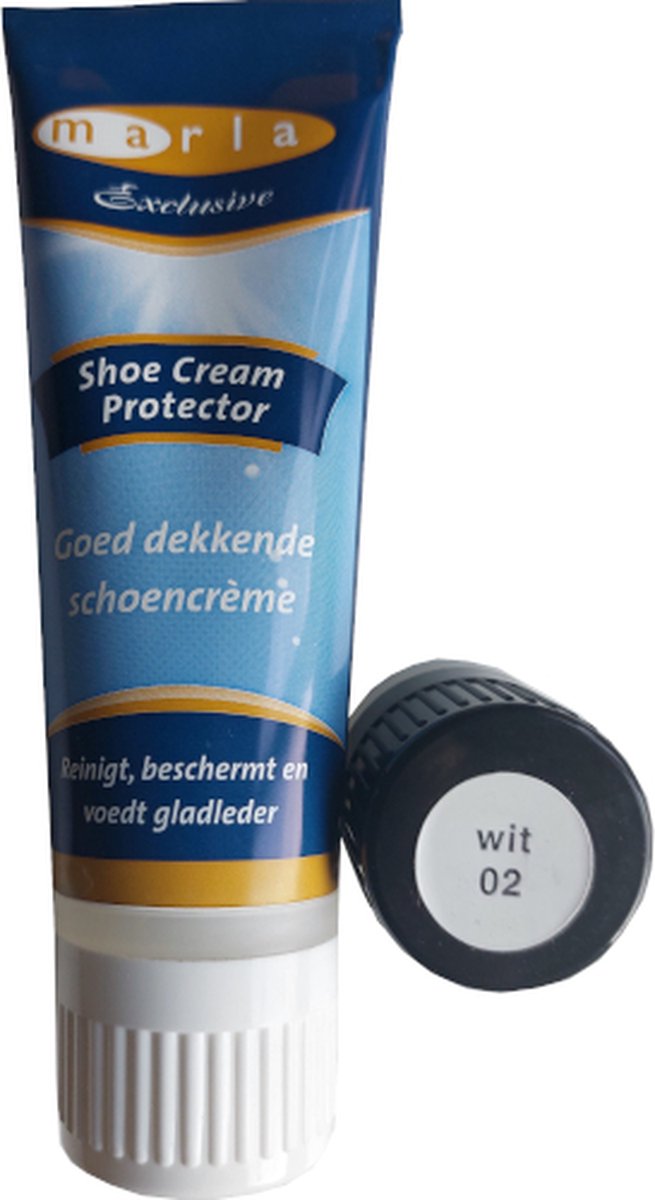 Marla Shoe Cream Protector Tube - Wit - 75 ml (Schoenpoets - Schoensmeer)