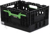 WICKED Smart Crate zwart met groene grepen (recycled plastic)