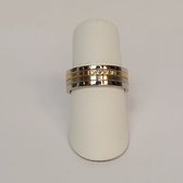Trouwring - dames - diamant - Aller Spanninga - 424-65 - geel/witgoud - 14 karaat - korting Juwelier Verlinden St. Hubert – van €1699,= voor €1105,=