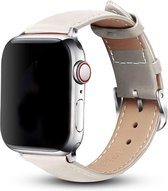 KM Deals - Smartwatch bandje - geschikt voor Apple Watch series 1/2/3/4/5/6/7/8/SE - 42/44/45MM - Creme