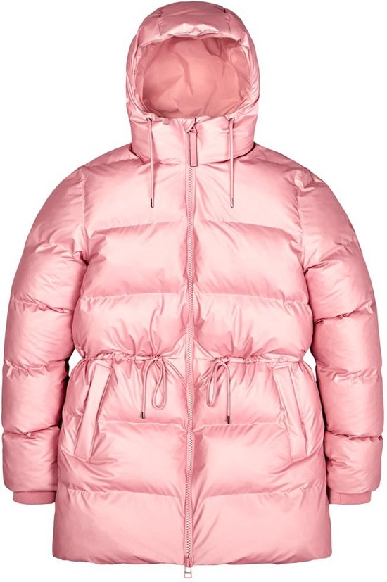 *gevoerd* RAINS 15370 puffer w jacket roze-XL