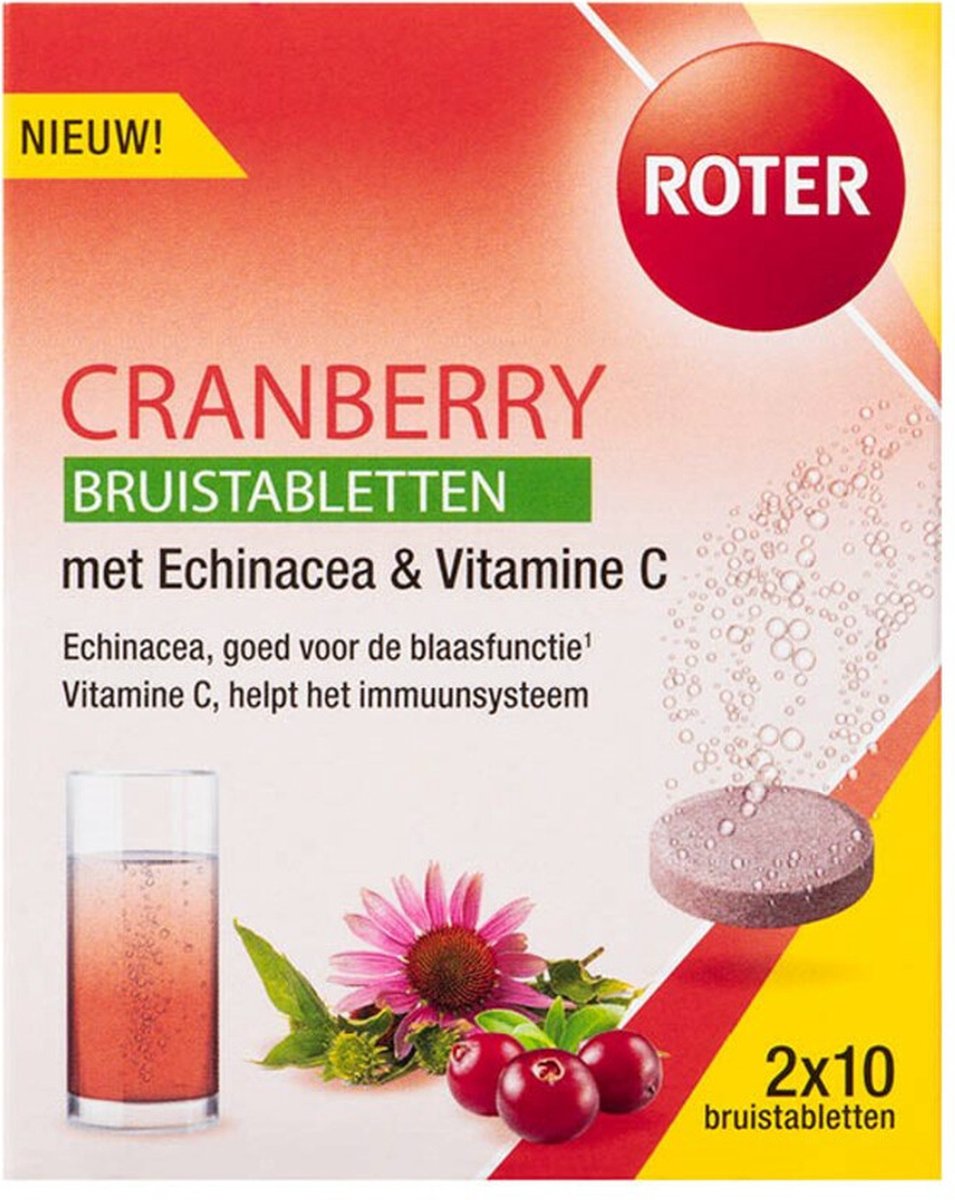 Roter - Cranberry Bruis - 3 x 20 bruistabletten - Voordeelverpakking