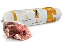 Ritzenberger 100% Geit Honden natvoer Vleesworst 24x400 gram