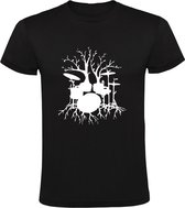 Drumboom Heren T-shirt | Drumstel | Muziekinstrument | Drums | Drummen | Geluid