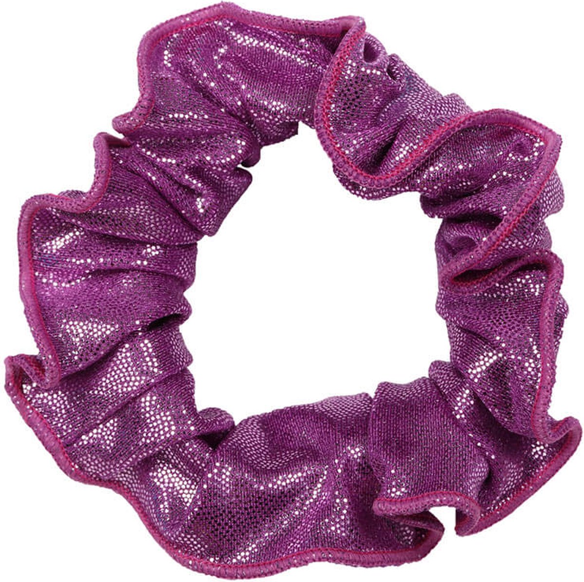 Snowflake - Hair Scrunchie - Mystique Glansstof - Turnen - Meisjes - Haarwokkel - Elastisch - Lila - One Size