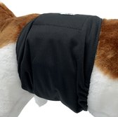 Sharon B Hondenluier Zwart Maat XL - Wasbaar - Verstelbaar 54-70 cm