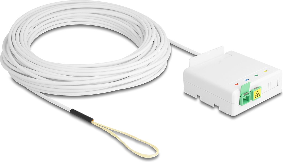 Delock Optical Fiber Connection Box 2 x SC/APC Simplex with drop cable set 40 m