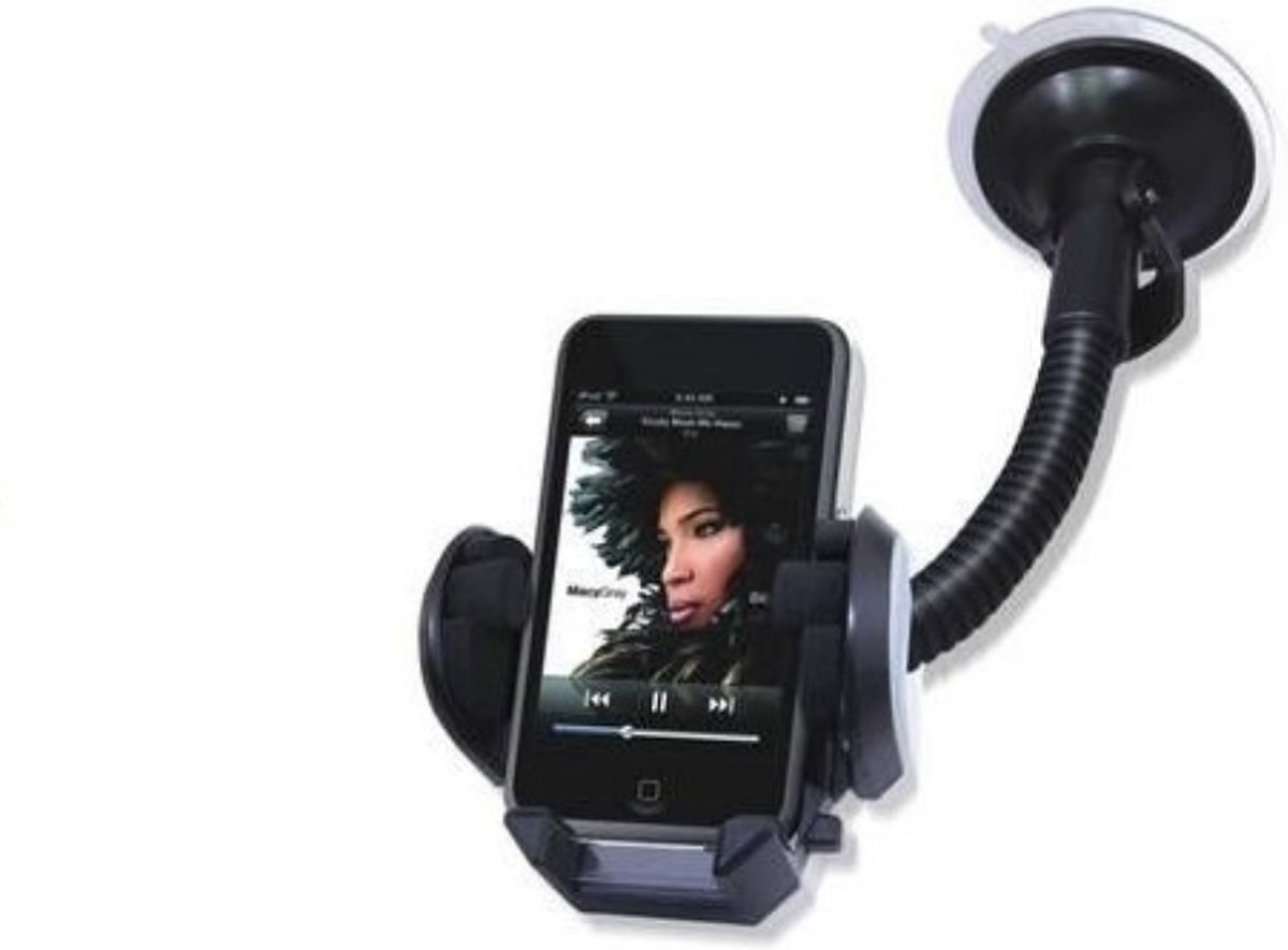 Universele Houder Mobiele - Holder - Smartphone Houder Auto - Mp3 - GPS - Multifunctionele telefoonhouder - Zwart