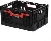 WICKED Smart Crate zwart met rode grepen (recycled plastic)