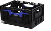 WICKED Smart Crate zwart met blauwe grepen (recycled plastic)