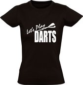 Let's play darts Dames T-shirt | darten | bar | kroeg | sport