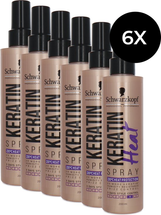 Schwarzkopf Professional Styling Keratin Heat Spray 6 x 200 ml