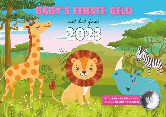 Baby's eerste geld Muntset 2023 roze van Royal Dutch Mint — afbeelding 3