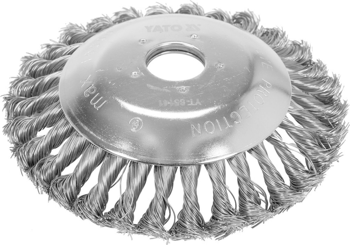 YATO Universele Stalen onkruidborstel Ø15 cm - Asdiameter 25,4 mm