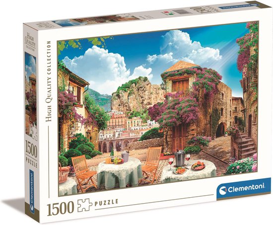 Clementoni - Puzzle 1500 pièces Collection de haute qualité Vue italienne,  Puzzle pour