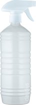 Lege Plastic Fles 500 ml PET wit - met witte spraykop - set van 10 stuks - Navulbaar - Leeg