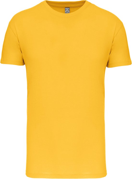 Geel T-shirt met ronde hals merk Kariban maat S