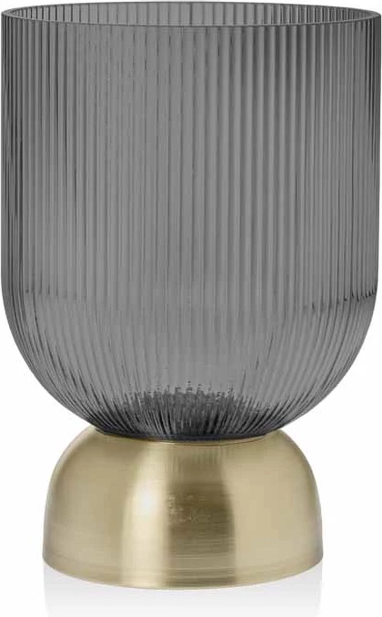 Riverdale Windlicht Lois smoke 24cm Grijs