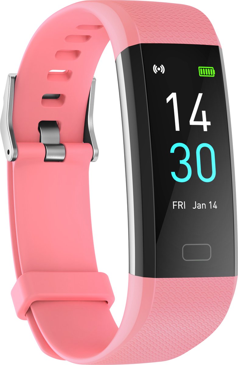 ABYX Tracker Attività Fitness Lime IP67 – Contapassi E Monitor Sportivo, Colore Rosa