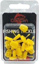 Pop Up Corn Stoppers - Geel - 20 stuks - Plastic Aas Fake Food - Drijvende mais - Karper vissen rigmateriaal