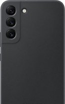 Geschikt voor Samsung Galaxy S22 mat zwart siliconen hoesje / achterkant / Back Cover TPU – 1,5 mm / met extra camera bescherming