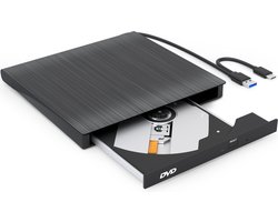 Strex Externe DVD Speler en Brander - CD/DVD - Plug & Play - USB 3.0 DVD Speler - Geschikt voor Windows, Mac en Linux - Optical Drive