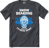 Winter Extreme Sport | Snowboarden - Bier - Winter sport - T-Shirt - Unisex - Mouse Grey - Maat XXL