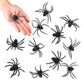 12 Halloween spinnen - Feestdecoratievoorwerp