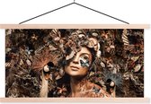 Affiche scolaire - Femme - Luxe - Animaux - 120x60 cm - Lattes vierges