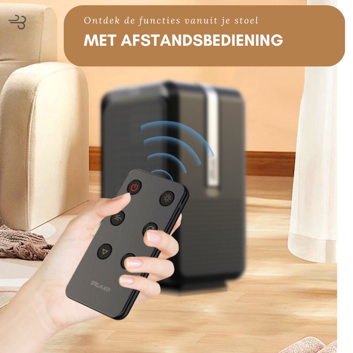 TRESKO® Glazen Convector Zwart Met App, Wifi, Led-display En Timer Staand Of Wandverwarming
