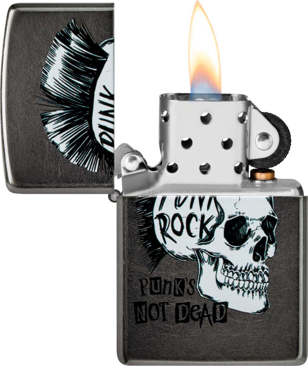 Goedkoopste Aansteker Zippo Punk Rock Skull