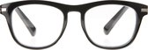 Noci Eyewear NCB303 Brad Leesbril +1.50 Zwart - Zilverkleurig insert