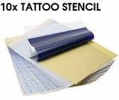 10x tattoo transfer stencils voor overzetten van een tatoeage - tattoo carbon transferpapier