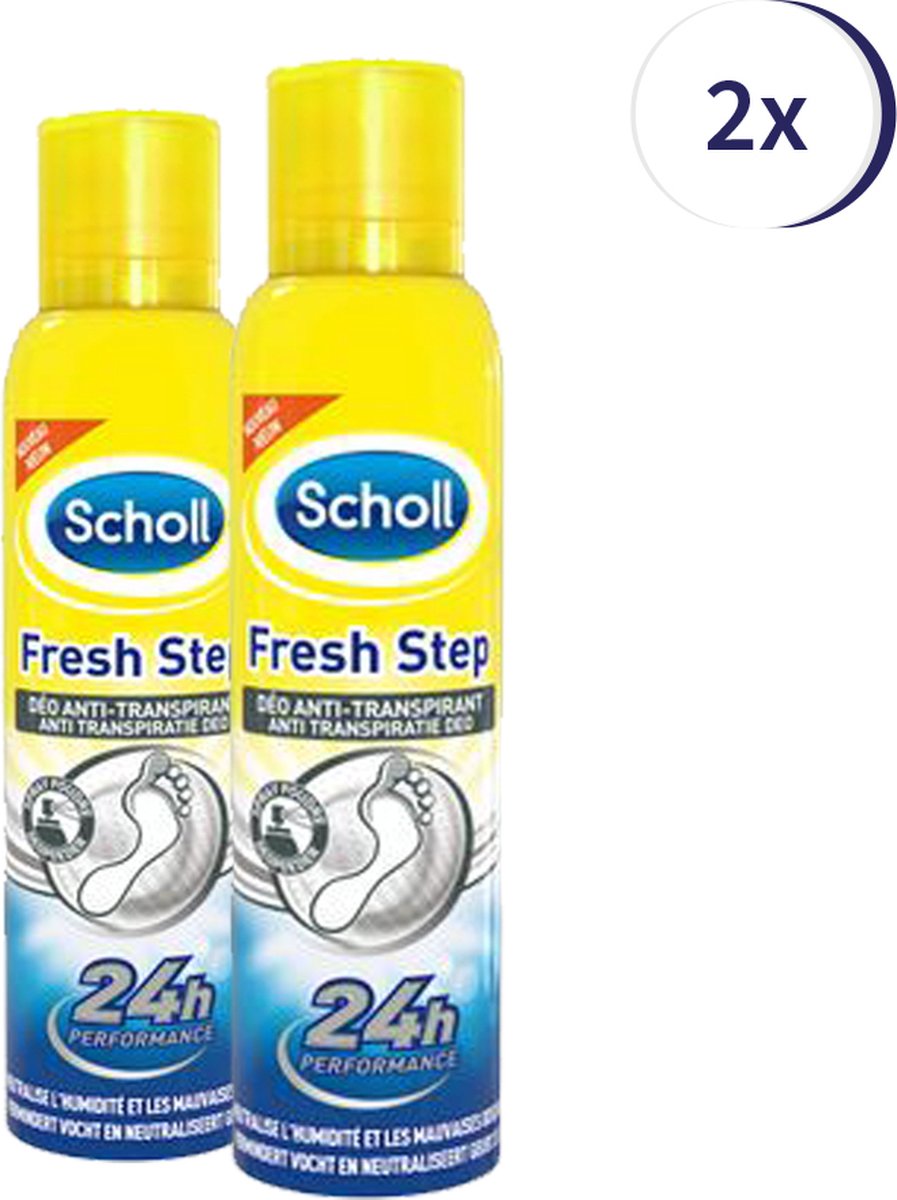 Scholl Fresh Step Anti Transpiratie Spray 150ml x2