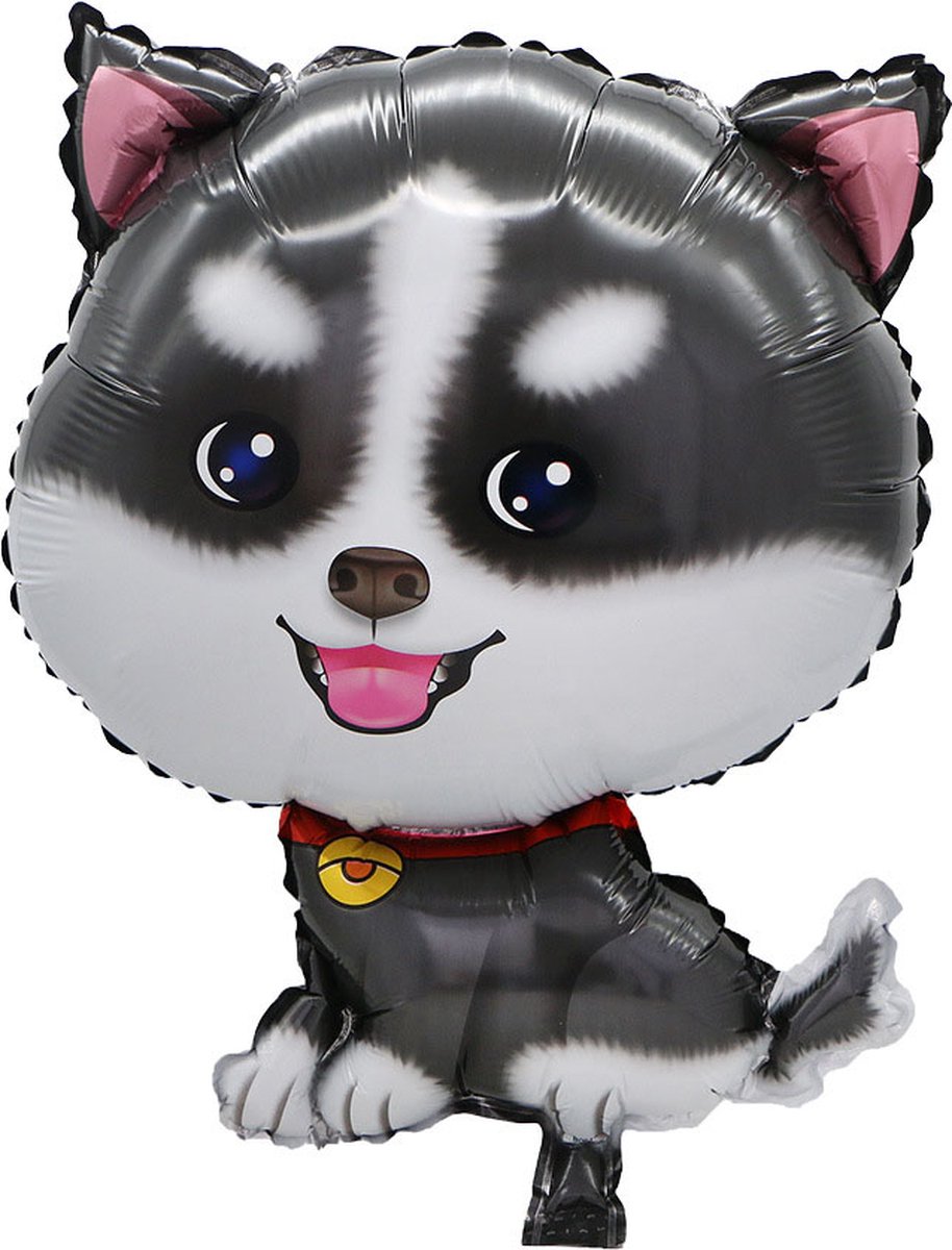 Lot De 5 Ballons Aluminium Thème Chien – Husky, Teckel, Haba, Tacheté – Pour Anniversaire Chiot Ou 1er Anniversaire