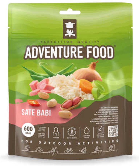 Adventure Food - Nasi Saté - outdoormaaltijd - vriesdroogmaaltijd - survival food - buitensportvoeding - prepper - trekkingfood