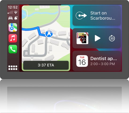Navigatiesysteem inch - Groot scherm - Carplay - Android Auto - Draadloos -... | bol.com