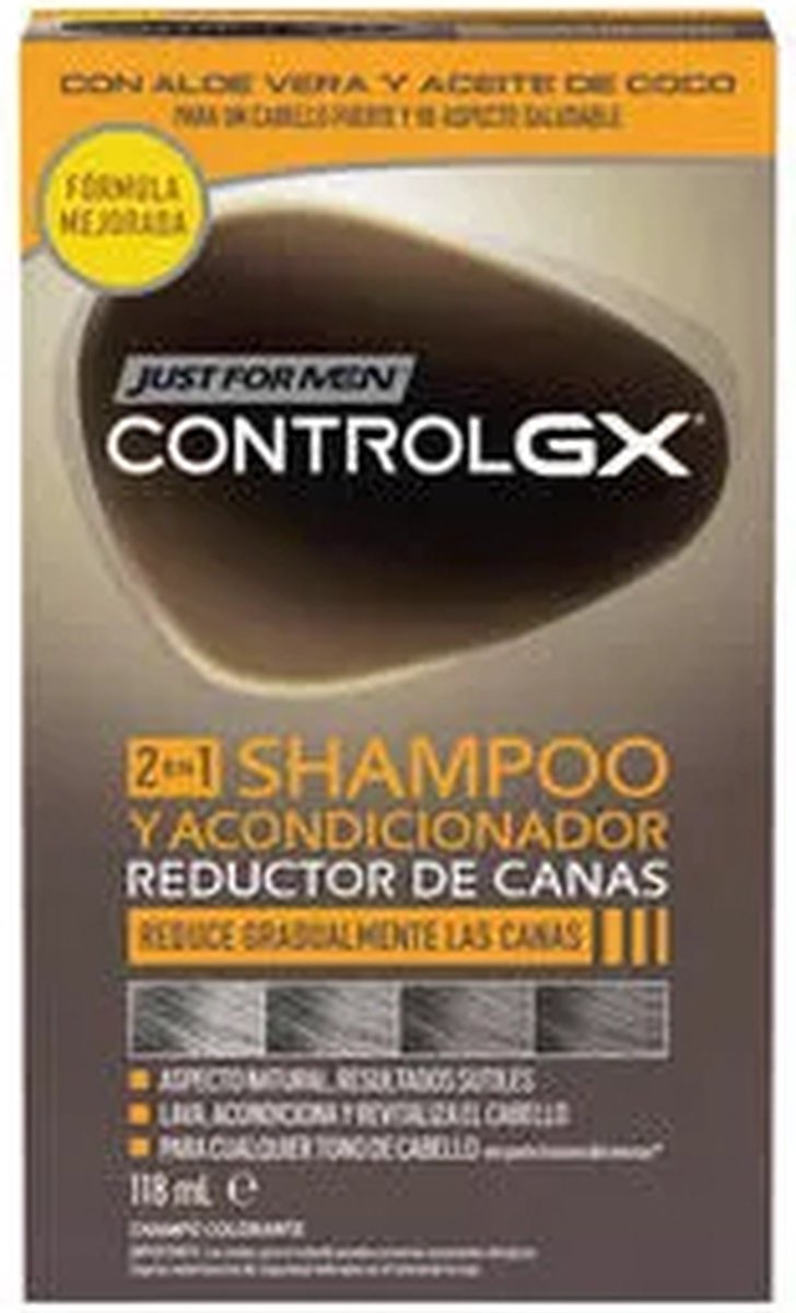 Just For Men Control Gx Champú Reductor De Canas Con Acondicionador 118 Ml